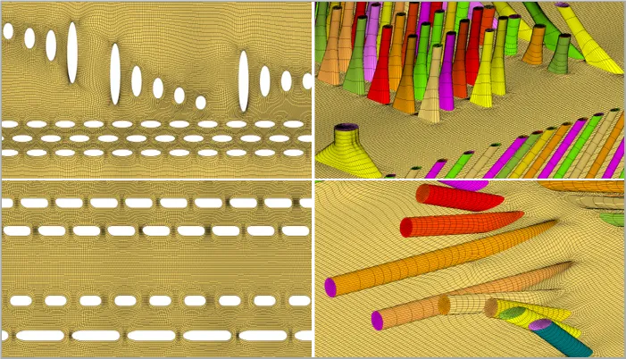 Hole cross-section varying from circle to ellipsoid to super-ellipsoids in cooling holes of turbine blades