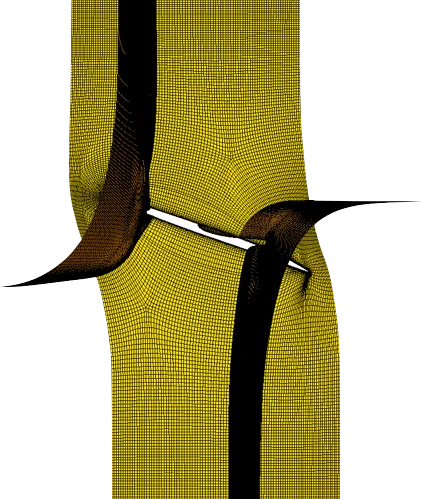 Staggering to attain healthy positioning of blocks for a ship propeller blade