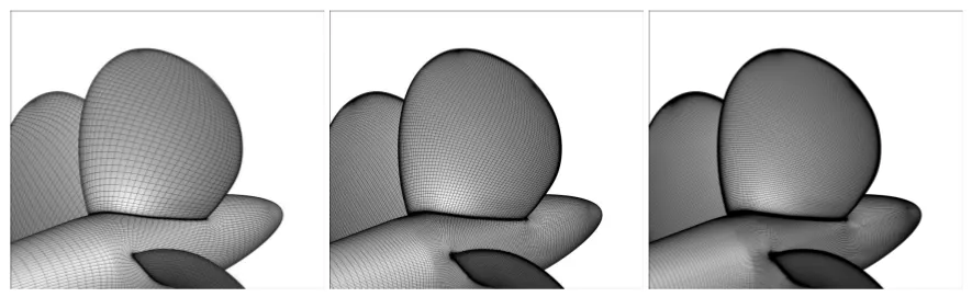 Sequential structured grids for a propeller