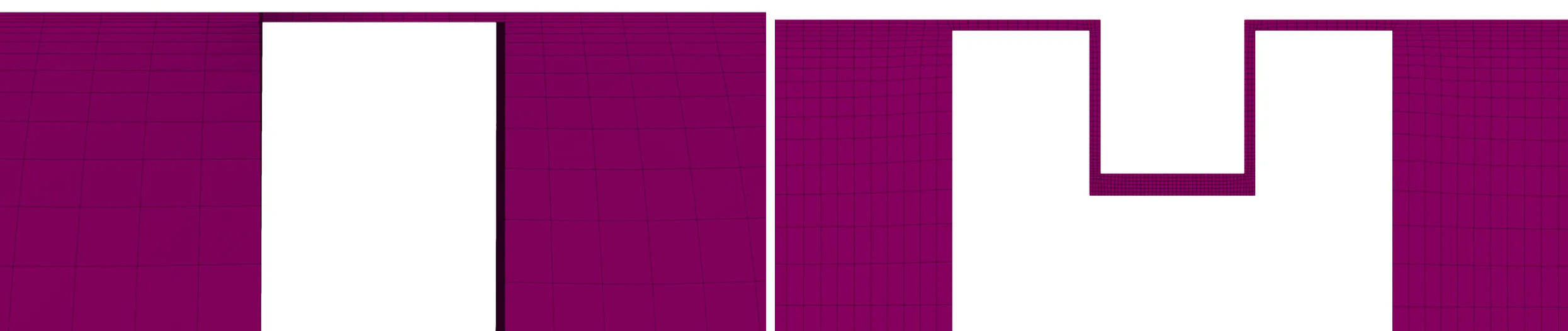 GridPro's structured mesh for capturing axial gap and tip seal in scroll compressor.