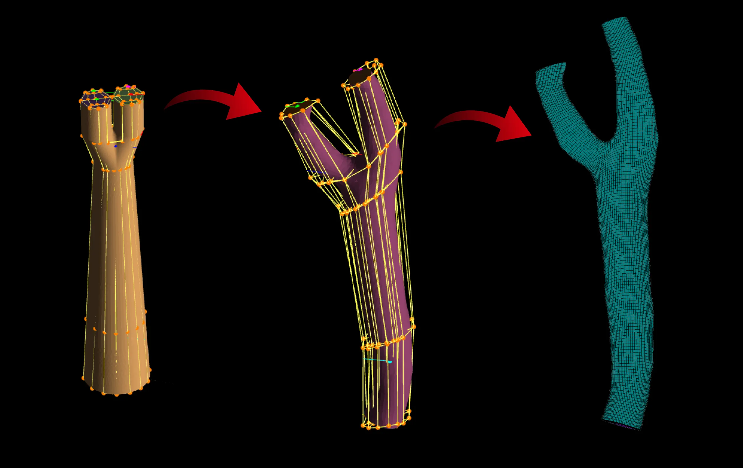 Mesh topologically similar geometries using Block Mapping tool in GridPro Version 9.