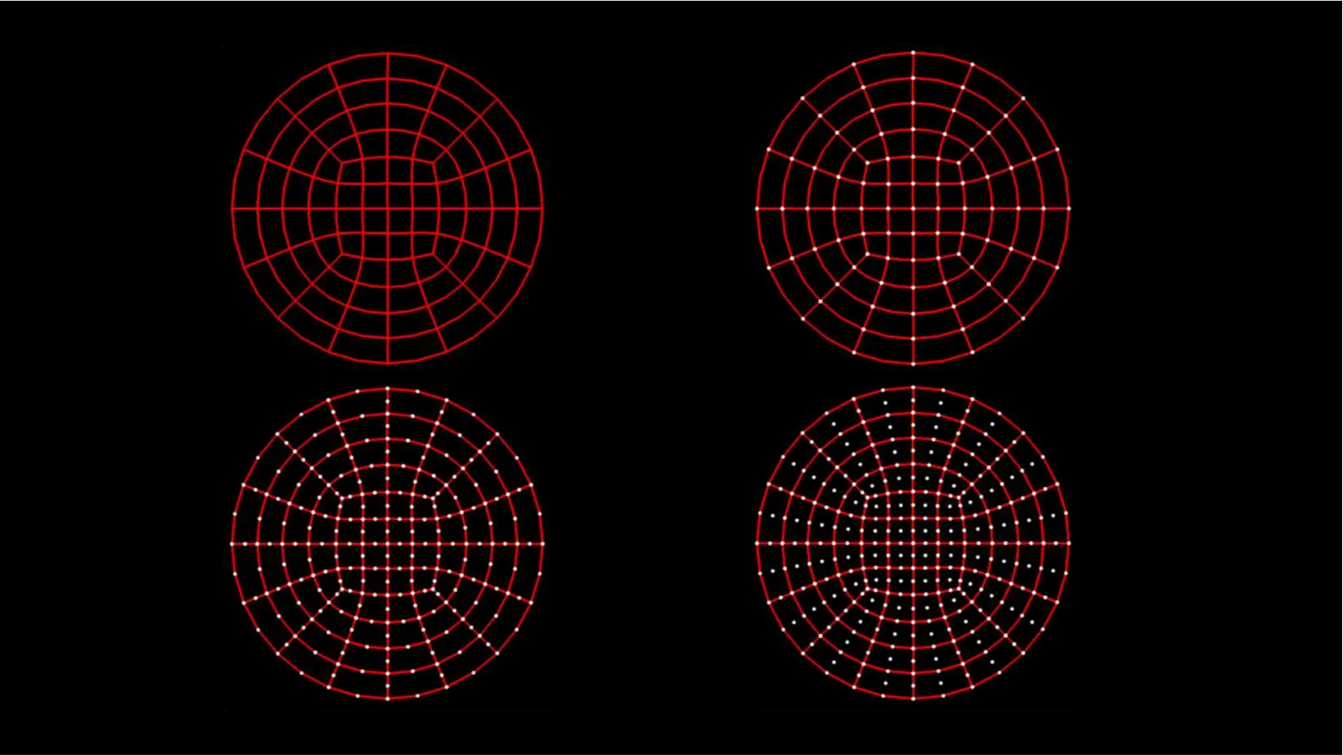 With GridPro Version 9, higher order meshes like quadratic, cubic and quartic can be generated.